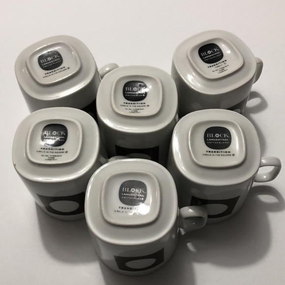 Block Langenthal Switzerland Transitions Circle In The Square Tea/Coffee Cups - Picture 7 of 12